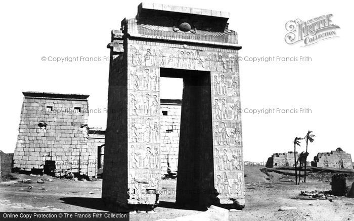 Photo of Thebes, Sculptured Gateway, Karnak 1857