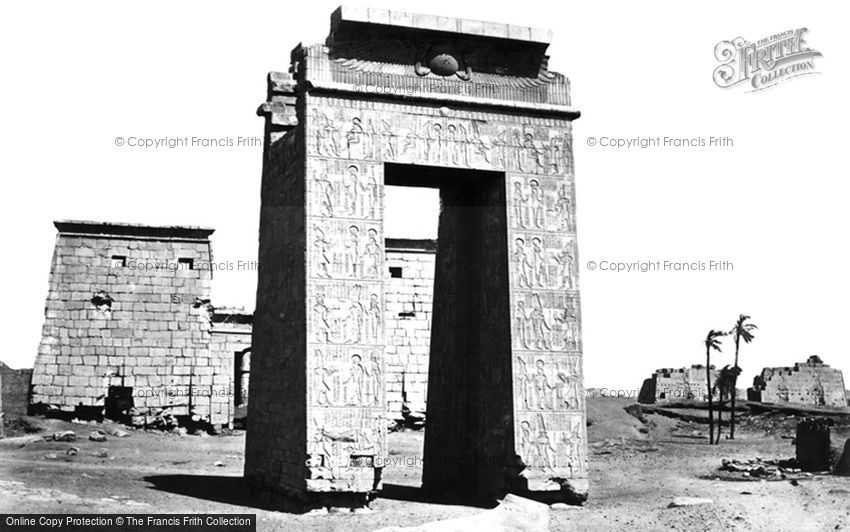 Thebes, Sculptured Gateway, Karnak 1857