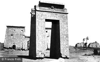 Thebes, Sculptured Gateway, Karnak 1857