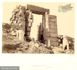 The Granite Pylon, Karnak 1860, Thebes