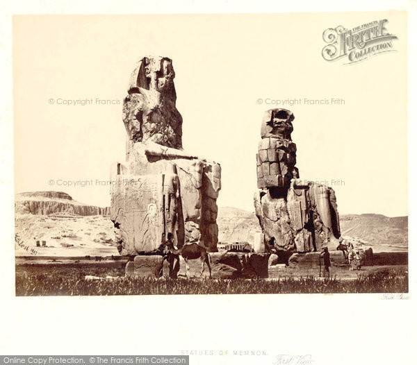 Photo of Thebes, The Statues Of Memnon 1857