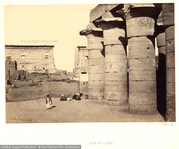 Photo of Thebes, View At Luxor 1857