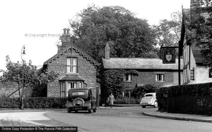 Photo of Thelwall, The Village c.1955