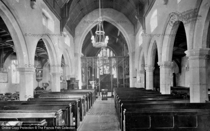 Photo of Thetford, St Cuthbert's Church Interior 1921