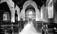 Thetford, St Mary's Church interior 1921