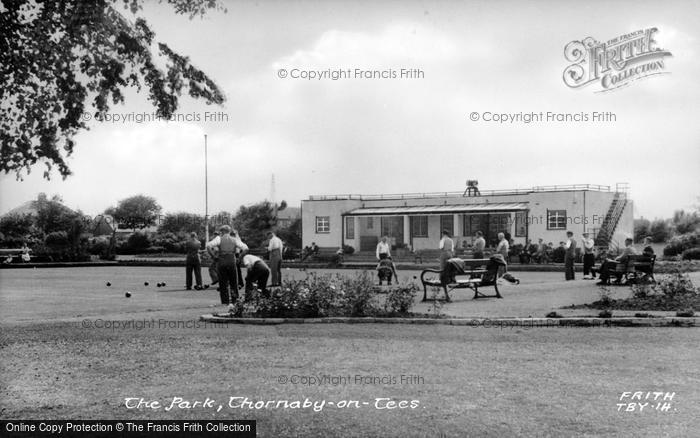 Photo of Thornaby On Tees, Playing Bowls, The Park c.1955