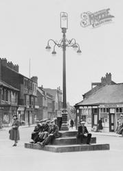 Seated Beneath Five Lamps c.1953, Thornaby-on-Tees