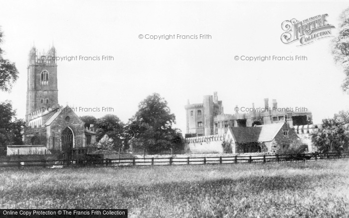 Photo of Thornbury, Castle And St Mary's Church From Church Lane c.1960