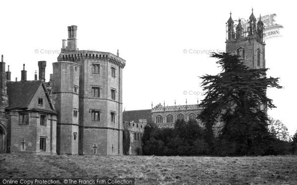 Photo of Thornbury, The Castle And St Mary's Church c.1955