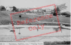 The Paddling Pool And Playing Fields c.1955, Thornbury