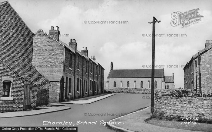 Photo of Thornley, School Square c.1950