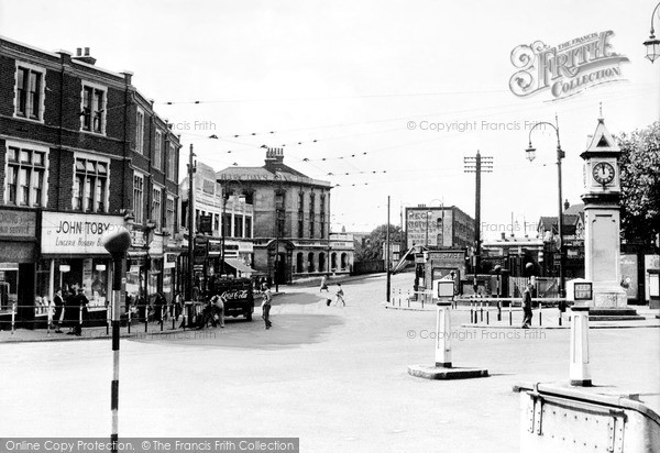 Photo of Thornton Heath, Clock Tower And Brigstock Road c.1947
