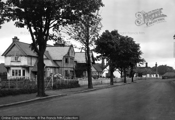 Photo of Thornton Hough, Raby Road c.1950