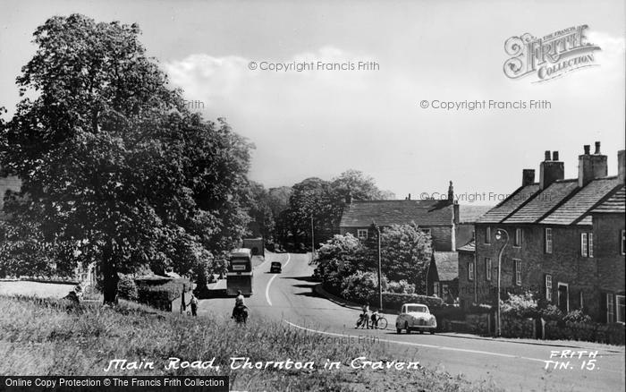 Photo of Thornton In Craven, Main Road c.1960