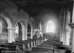 St Oswald's Church Interior 1890, Thornton In Lonsdale