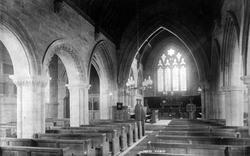 St Oswald's Church Interior 1896, Thornton In Lonsdale