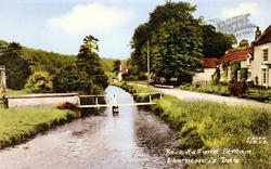 Thornton-Le-Dale, Beck Hall And Stream c.1955, Thornton Dale