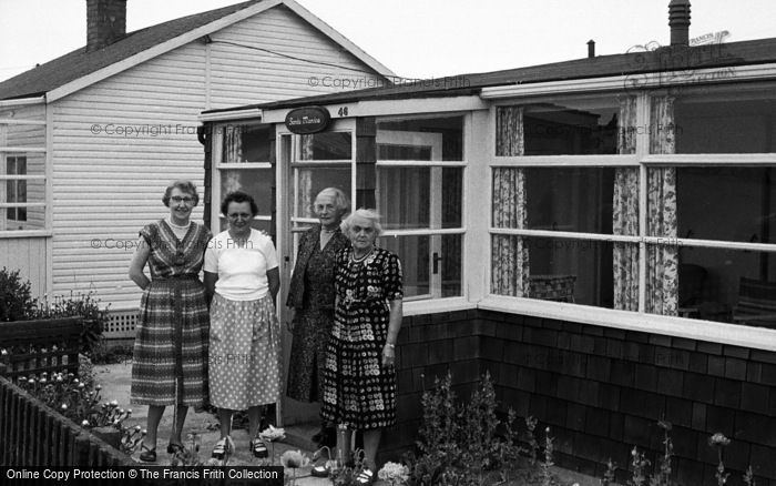 Photo of Thornwick Bay, Caravan Site, Holidaymakers c.1959