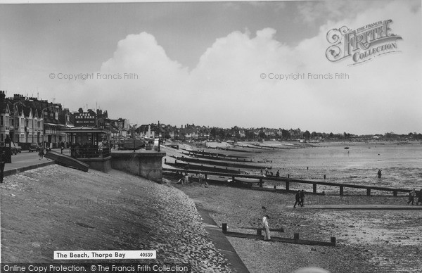 Photo of Thorpe Bay, the Beach 1963