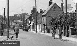 Cycling In The High Street c.1955, Thorpe-Le-Soken