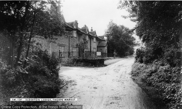 Photo of Thorpe Market, Elderton Lodge c.1955