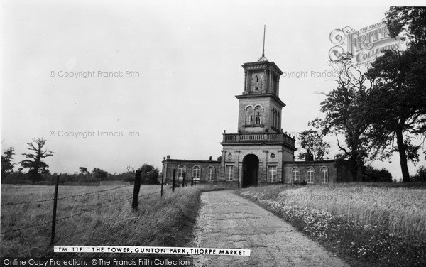 Photo of Thorpe Market, The Tower, Gunton Park c.1955