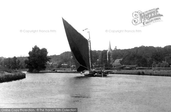 Photo of Thorpe St Andrew, A Sailing Boat, Thorpe Reach 1899
