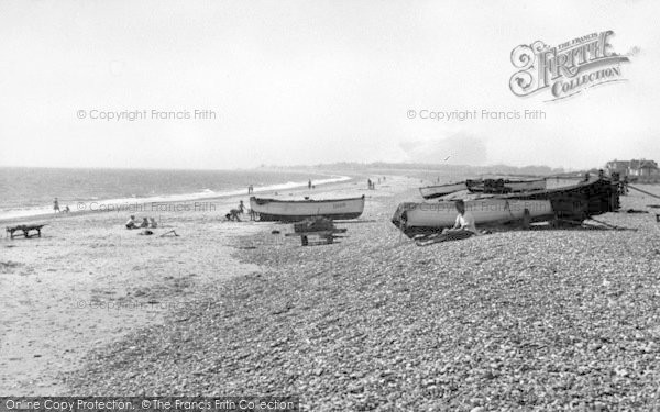 Photo of Thorpeness, The Beach c.1955