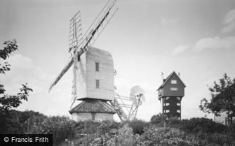 Thorpeness, the House in the Clouds and Post Mill c1955