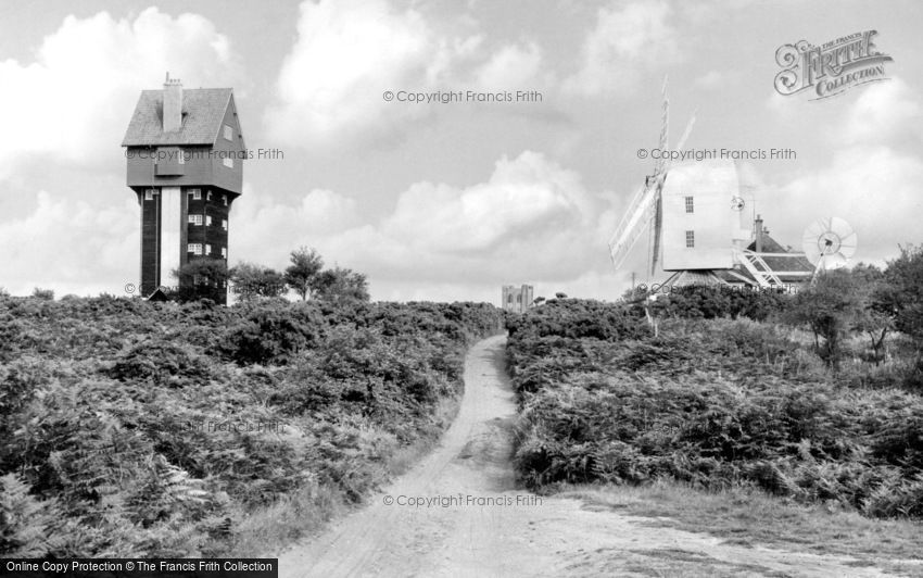 Thorpeness, the House in the Clouds and Post Mill c1960