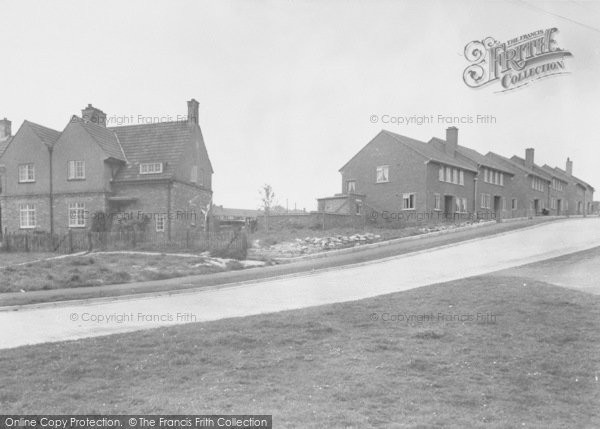 Photo of Thrapston, Addison Villas And John Street c.1955