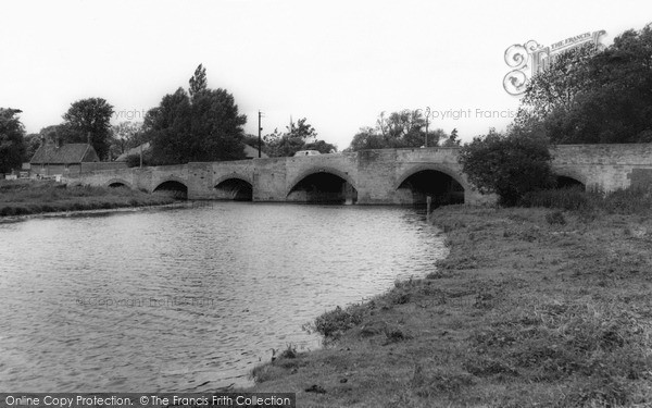 Photo of Thrapston, River Nene And Bridge c.1960