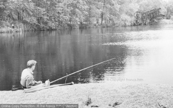 Photo of Thrapston, The Lakes, An Angler c.1960