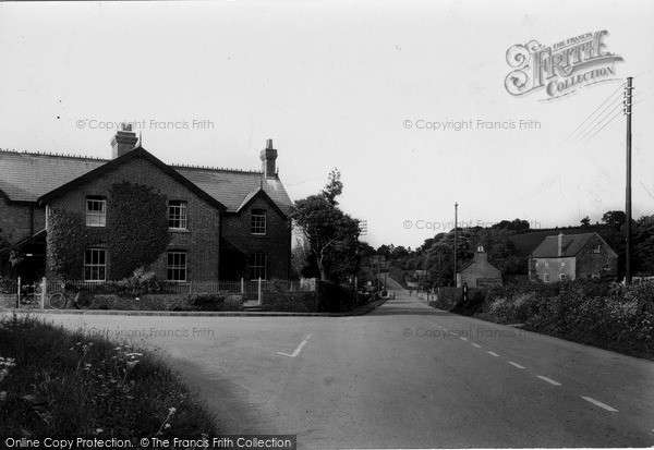 Photo of Three Cocks, Down The Village c.1950