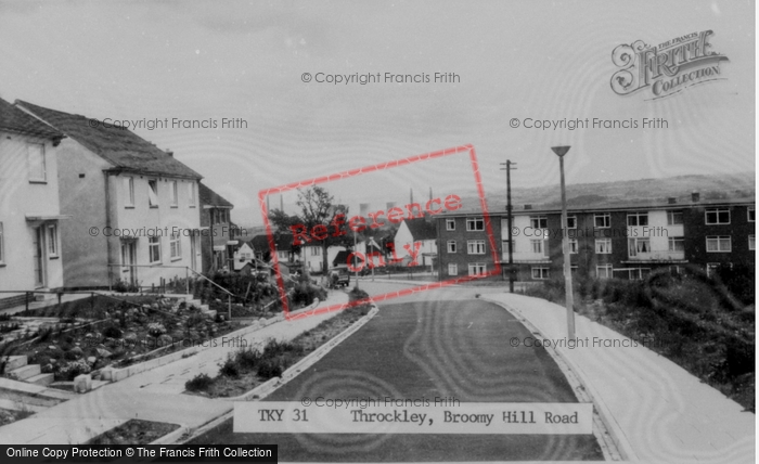 Photo of Throckley, Broomy Hill Road c.1965