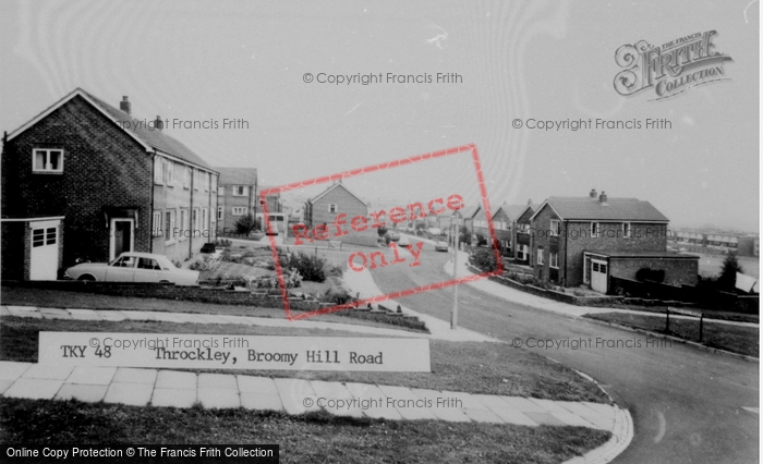 Photo of Throckley, Broomy Hill Road c.1965