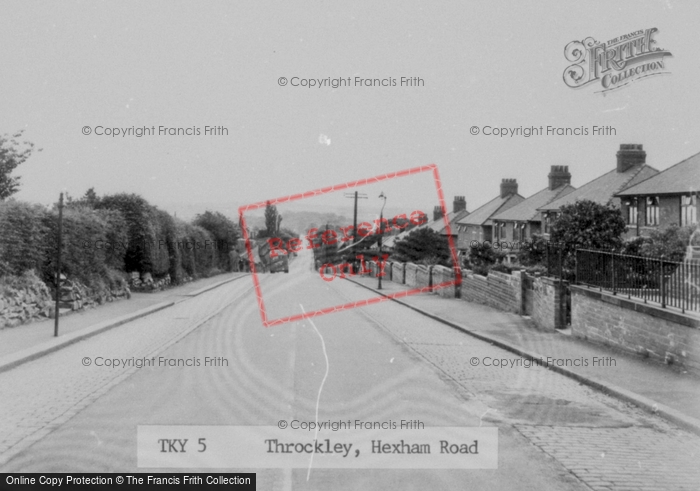 Photo of Throckley, Hexham Road c.1950