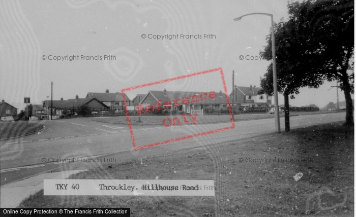 Photo of Throckley, Hillhouse Road c.1965