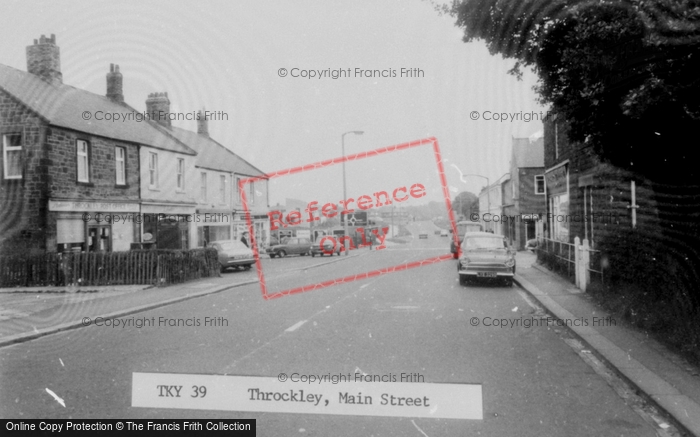 Photo of Throckley, Main Street c.1965