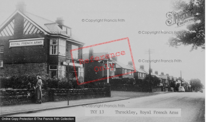 Photo of Throckley, Royal French Arms c.1955