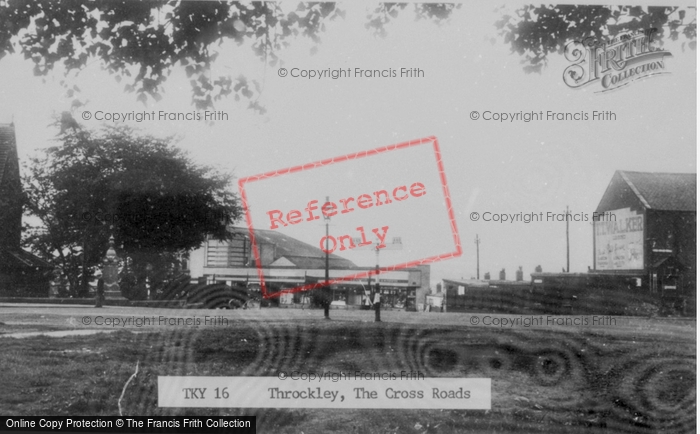 Photo of Throckley, The Cross Road c.1955