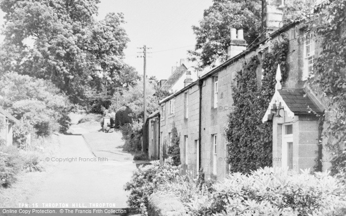 Photo of Thropton, Thropton Hill c.1955