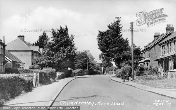 Photo of Thundersley, Hart Road c.1955