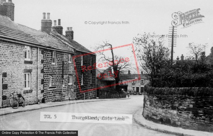 Photo of Thurgoland, Cote Lane c.1955