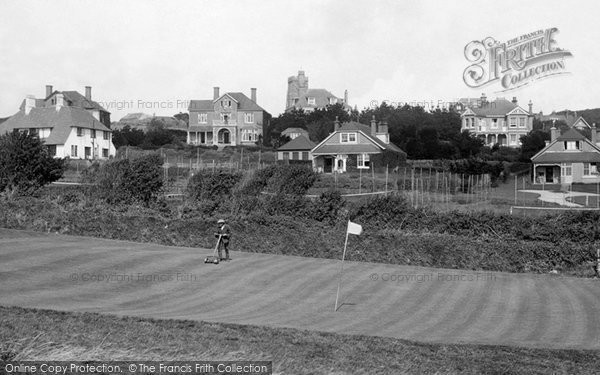Photo of Thurlestone, Mowing The Green 1924