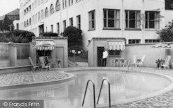 The Swimming Pool, Thurlestone Hotel c.1960, Thurlestone