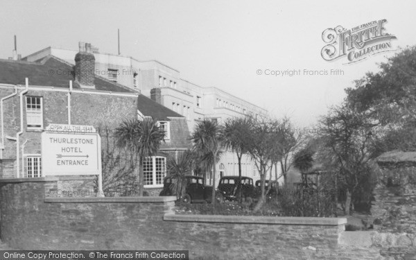 Photo of Thurlestone, Thurlestone Hotel Entrance c.1939