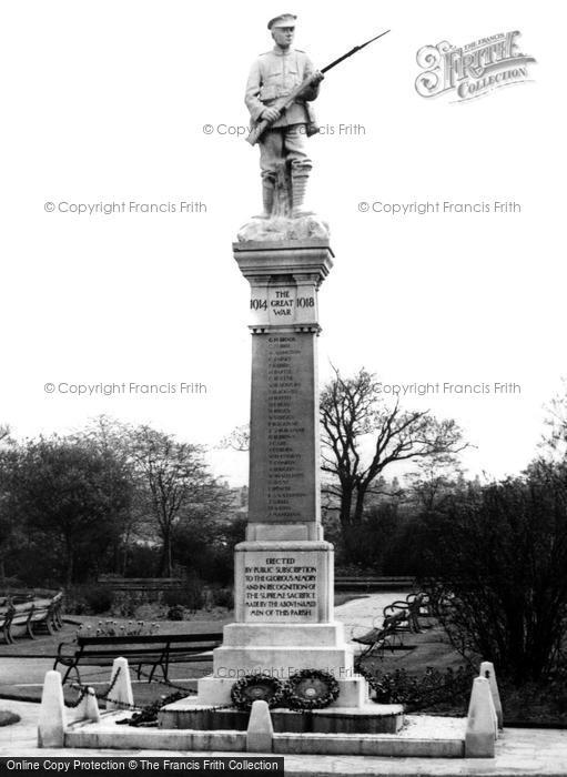 Photo of Thurnscoe, The Park, War Memorial c.1955