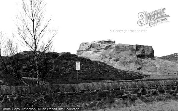 Photo of Thurstaston, Thor's Stone c.1955