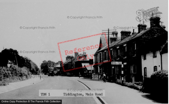 Photo of Tiddington, Main Road c.1955